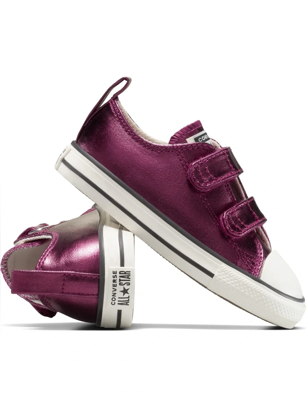 Kids' Chuck Taylor All Star Metallic Canvas Low Top Sneaker